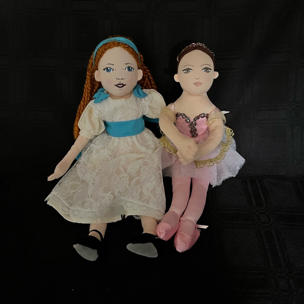 Boston Ballet Clara and Sugar Plum Fairy Fabric Dolls